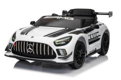 12V Mercedes AMG GT4 con Licenza Bianco